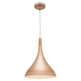 Cougar-Pino 1lt 60W E.S. Pendant Light - Champagne Gold